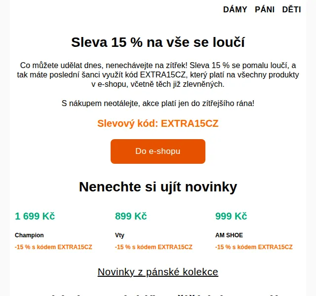 DEICHMANN: Sleva 15 % na vše – listopad 2024 | Nuslet.cz
