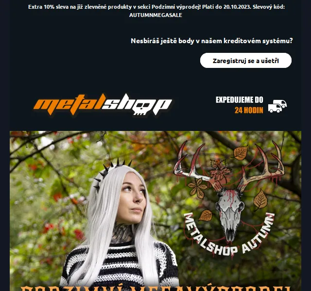 METALSHOP: Podzimní MEGAVÝPRODEJ s extra 10% slevou – červenec 2026 | Nuslet.cz