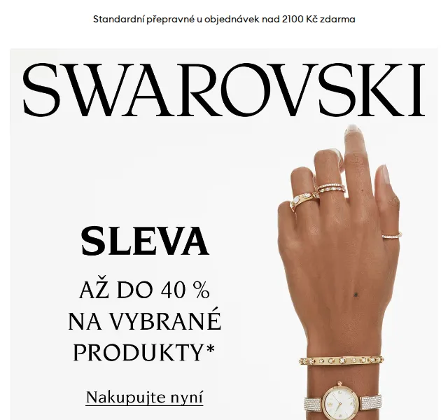 Swarovski: šperky se slevou až 40 % – červenec 2026 | Nuslet.cz