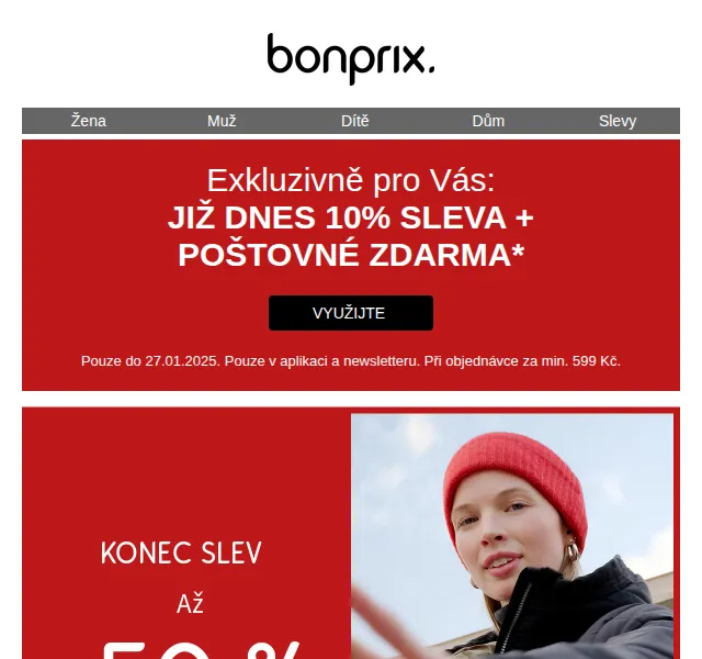 Bonprix: 10% sleva a poštovné zdarma – červenec 2026 | Nuslet.cz