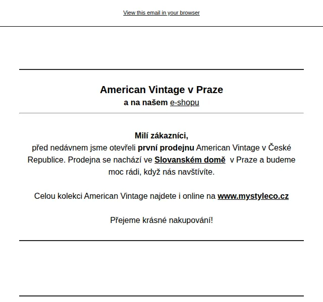 Mystyleco.cz: Nová kolekce American Vintage – červen 2026 | Nuslet.cz