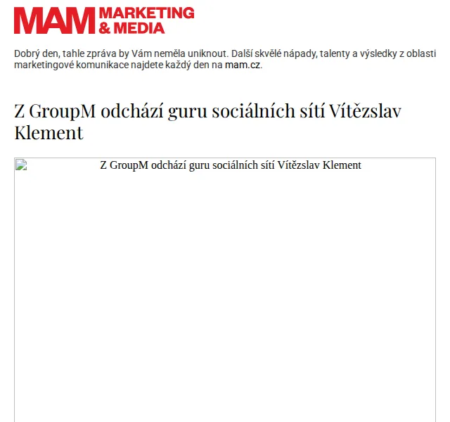 Marketing & Media: Personální změny v GroupM – červenec 2026 | Nuslet.cz