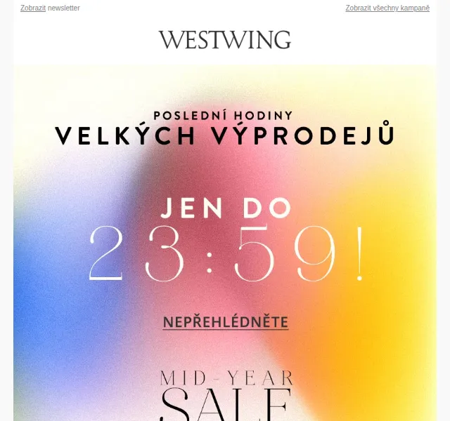Westwing: Mid-Year SALE se slevami až -85 % – červen 2026 | Nuslet.cz