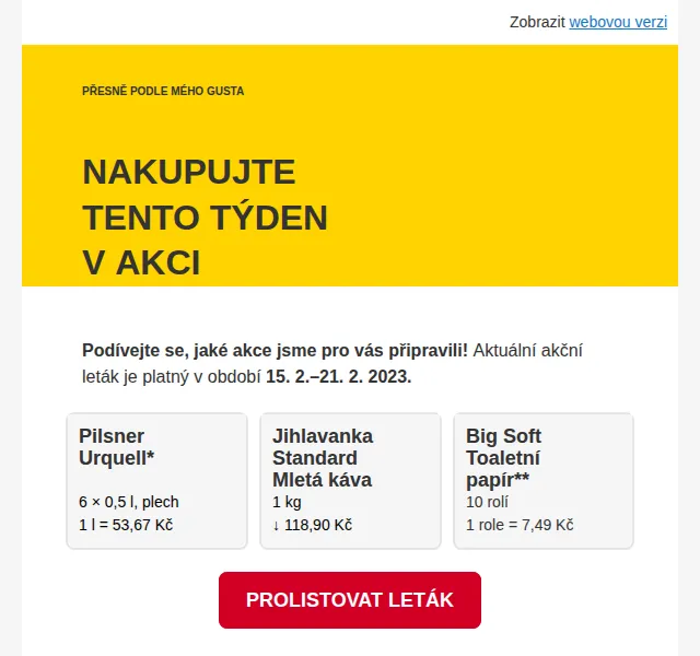 Billa: Až -58 % na máslo, kávu – červenec 2026 | Nuslet.cz