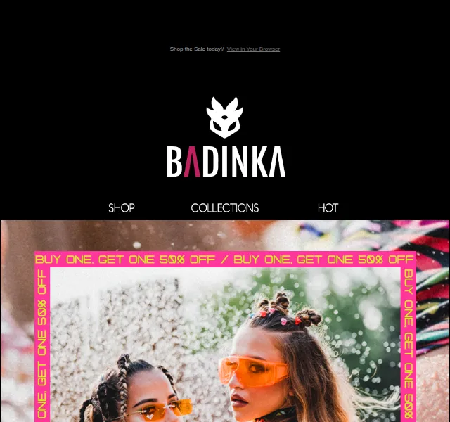 BADINKA: Buy One Get One 50% off – červenec 2026 | Nuslet.cz