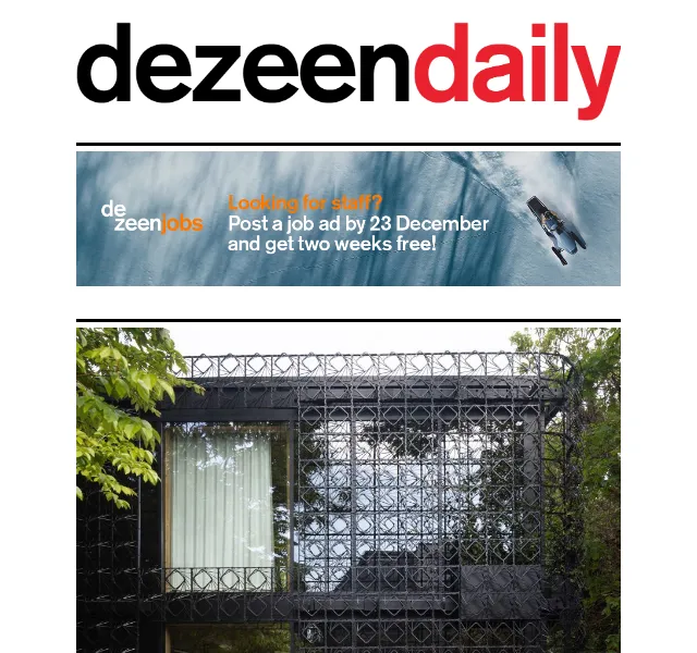 Dezeen Daily: Novinky z architektury – červenec 2026 | Nuslet.cz