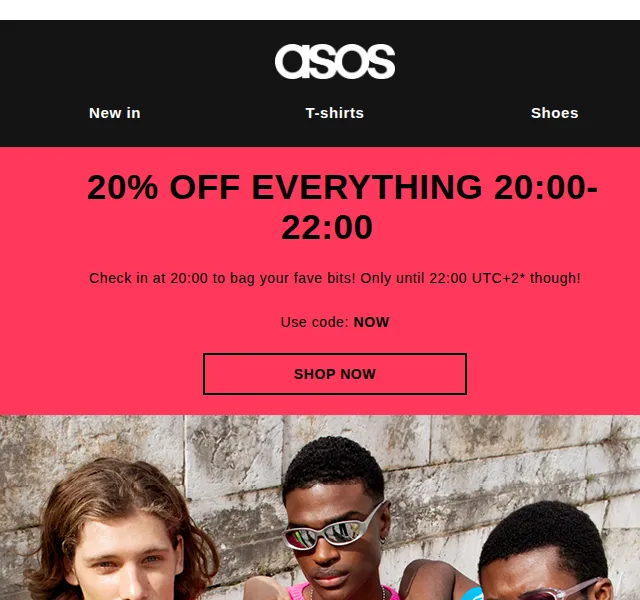 ASOS Sale: 20% sleva na vše 20-22h – květen 2022 | Nuslet.cz