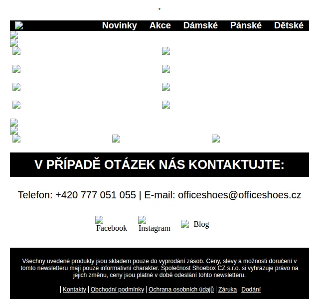 OFFICE SHOES: Vánoční akce na obuv – duben 2026 | Nuslet.cz