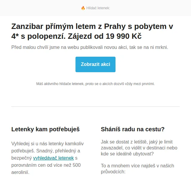 Cestujlevne.com: Zanzibar přímým letem z Prahy, 4* hotel s polopenzí od 19 990 Kč – červen 2026 | Nuslet.cz