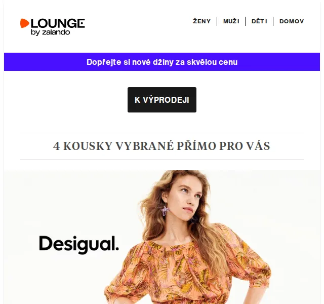 Lounge by Zalando: Desigual, Reebok a obuv – výprodej až 75 % – červenec 2026 | Nuslet.cz