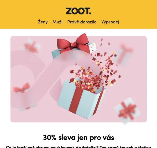 ZOOT: 30% sleva na vše – červen 2026 | Nuslet.cz