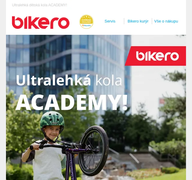 czbikero: Ultralehká dětská kola ACADEMY – červenec 2026 | Nuslet.cz