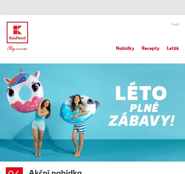 Kaufland: solární sprcha, světlo a kruh od 129,90 Kč – červenec 2026 | Nuslet.cz