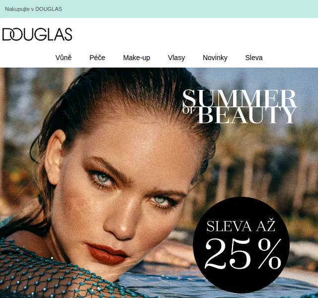 Douglas CZ: Až 25% sleva na Shiseido, Versace a další – červen 2026 | Nuslet.cz