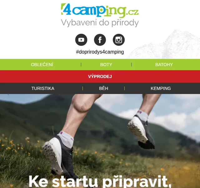 4camping: Běžecký speciál + 10% sleva na obuv – červen 2026 | Nuslet.cz