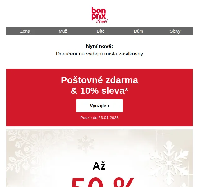 bonprix: Poštovné zdarma & 10% sleva – červenec 2026 | Nuslet.cz