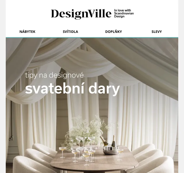 DesignVille: Svatební dary s designem – sleva 5 % | Nuslet.cz