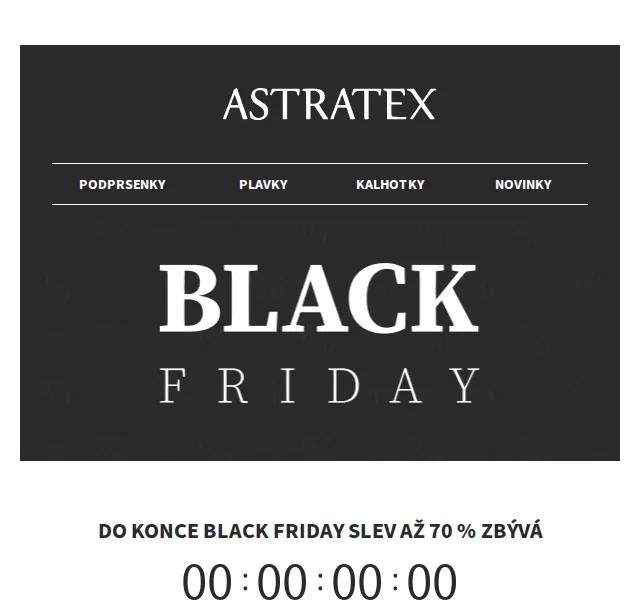 Astratex.cz: Black Friday slevy až −70 % – červen 2026 | Nuslet.cz