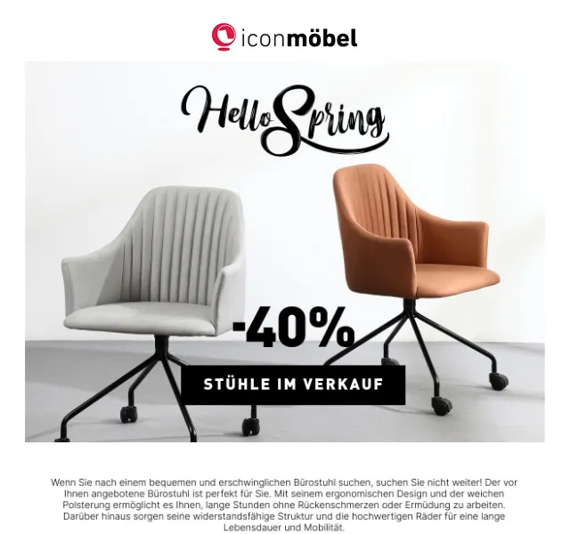Icon Möbel: Židle Skyline s 40% slevou – červen 2026 | Nuslet.cz