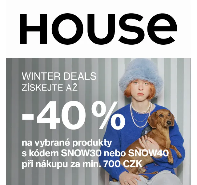HOUSE: Sleva až -40 % – červenec 2026 | Nuslet.cz
