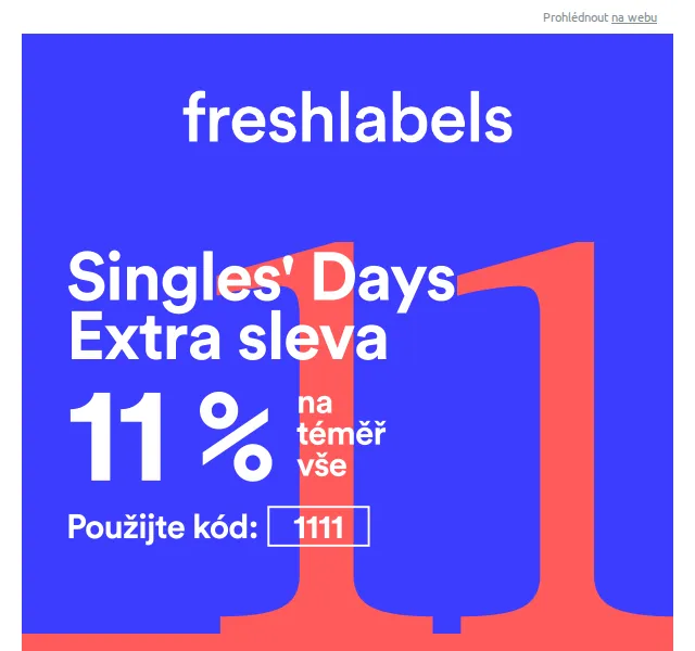Freshlabels: Sleva 11 % na vše – listopad 2023 | Nuslet.cz