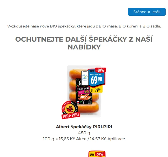Albert: BIO špekáčky a dětiské encyklopedie – červenec 2026 | Nuslet.cz