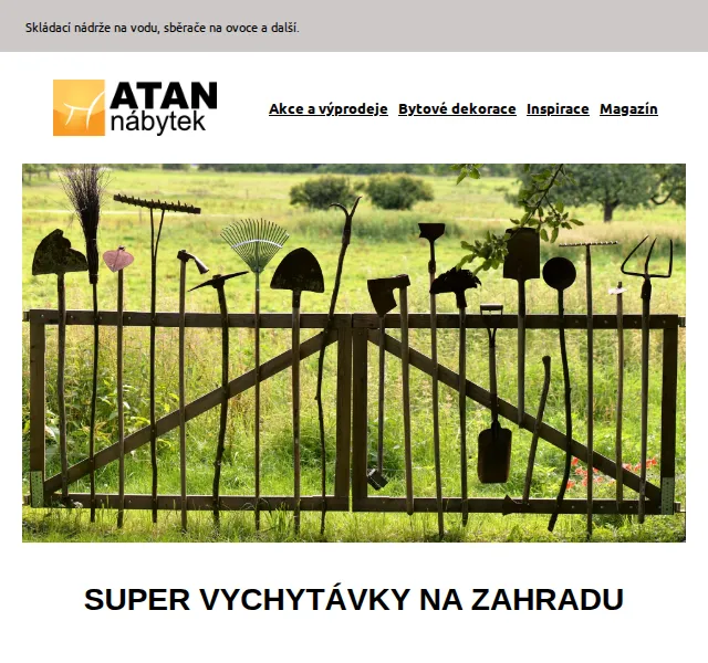 ATAN nábytek: Super vychytávky na zahradu – červen 2026 | Nuslet.cz