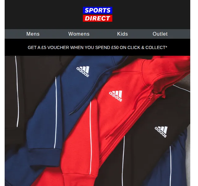 Sportsdirect.com: adidas Outlet se slevou až 50 % – červen 2026 | Nuslet.cz