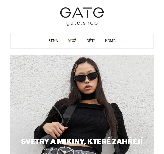 Gate.shop: Mikiny a svetry od 248 Kč – červenec 2026 | Nuslet.cz