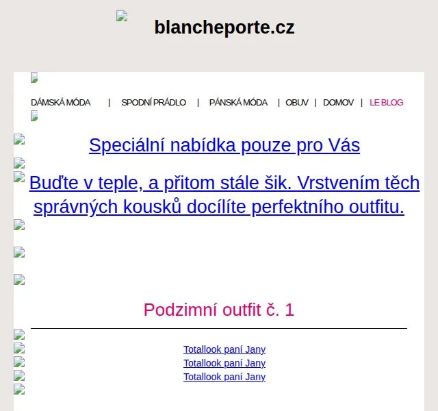 Blancheporte: Tipy na stylové podzimní vrstvení – červenec 2026 | Nuslet.cz