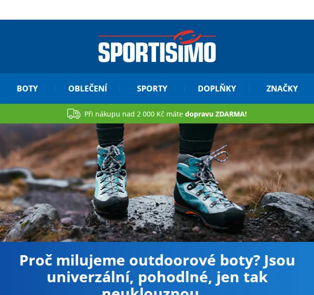 Sportisimo.cz: Trekovky adidas, Salomon, Alpine Pro – 20% sleva – červen 2026 | Nuslet.cz