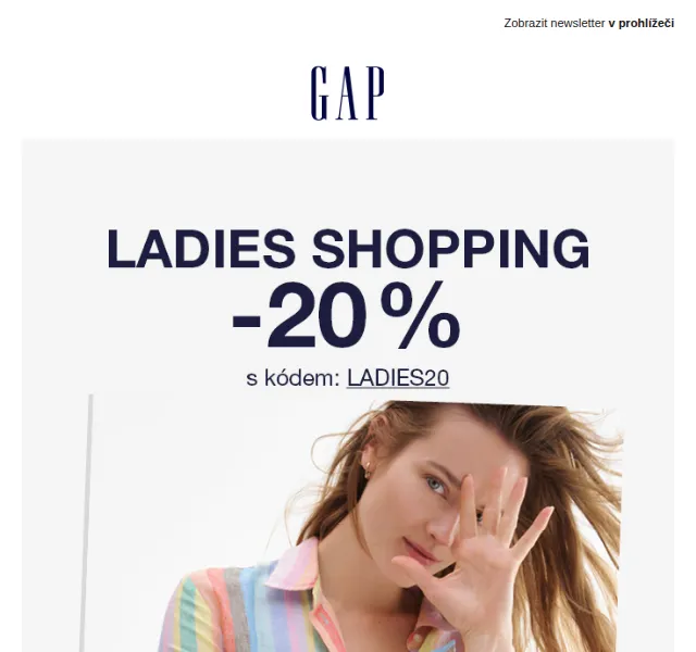 GAPstore.cz: Dámská a dívčí móda –20 % – červen 2026 | Nuslet.cz