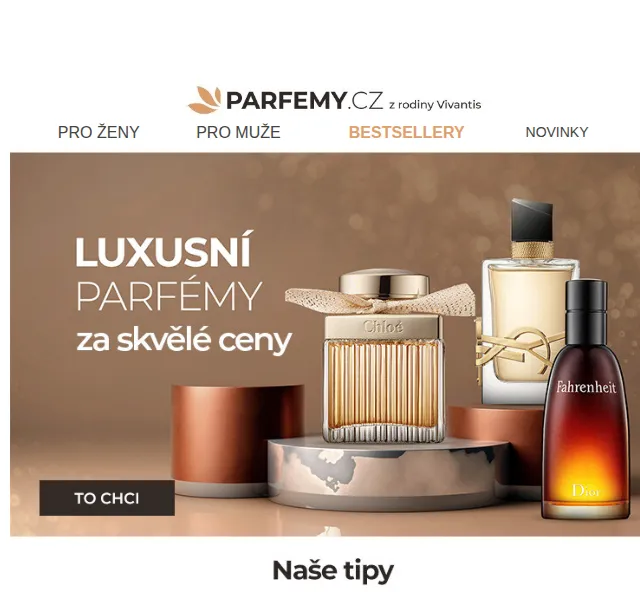 Parfemy.cz: Luxusní parfémy za skvělé ceny – červen 2026 | Nuslet.cz