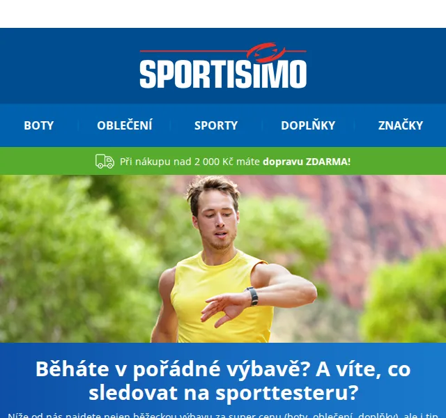 Sportisimo.cz: Běžecká výbava se slevou až 50 % – červen 2026 | Nuslet.cz