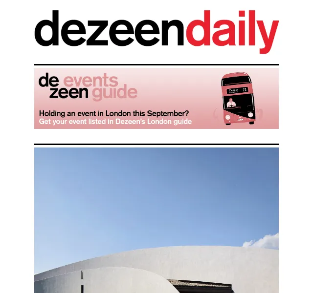 Dezeen Daily: Novinky z architektury a designu – červen 2026 | Nuslet.cz