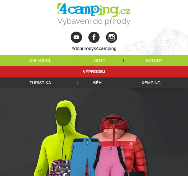 4camping.cz: Zimní bundobraní a kalhotobraní až –60 % – červen 2026 | Nuslet.cz