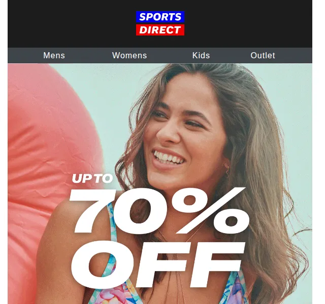 Sportsdirect.com: Sleva až 70 % na dovolenkové nezbytnosti – červen 2026 | Nuslet.cz
