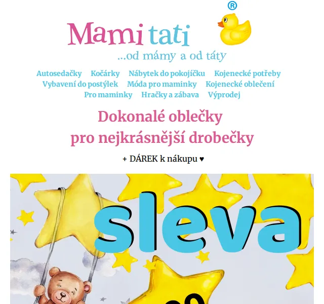 Mamitati.cz: Sleva 200 Kč na dětské oblečení – červenec 2026 | Nuslet.cz
