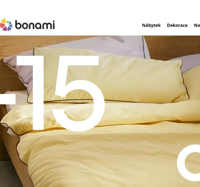 Bonami.cz: 15 % sleva na nábytek a dekorace – červenec 2026
