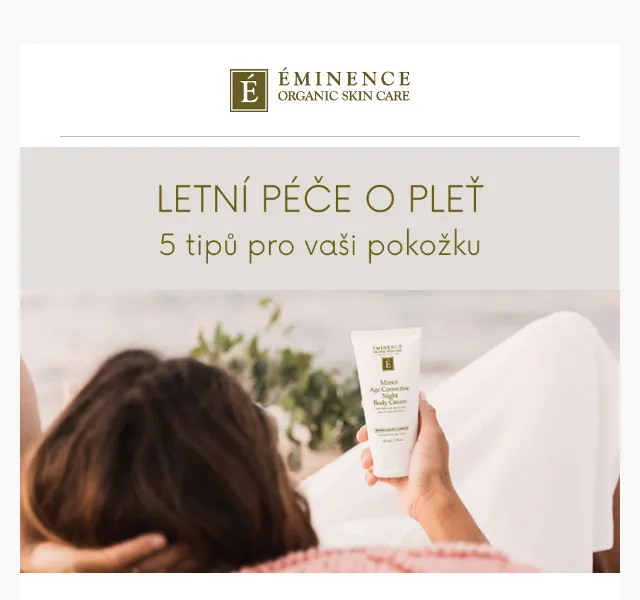 Eminence: letní péče o pleť – červenec 2026 | Nuslet.cz