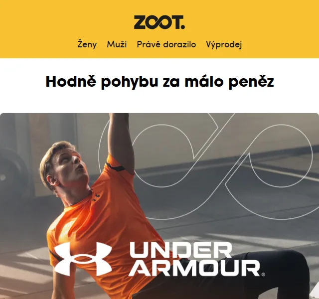 ZOOT: Under Armour až −50 % – červen 2026 | Nuslet.cz