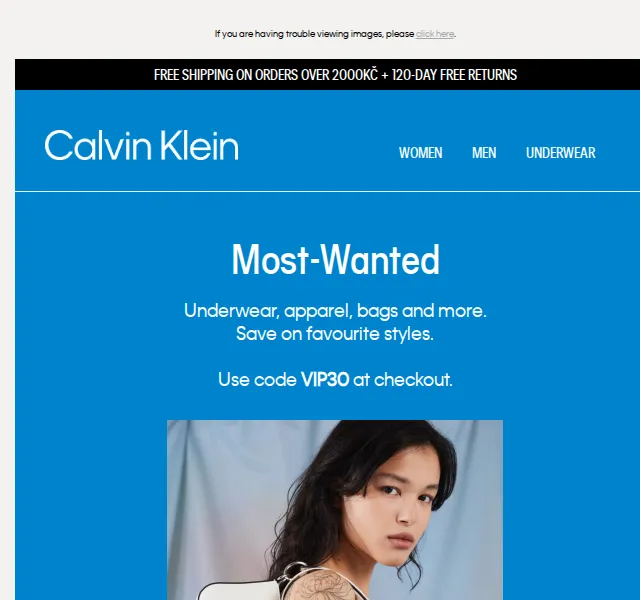 Calvin Klein: Sleva 30 % na vybrané zboží – červen 2026 | Nuslet.cz