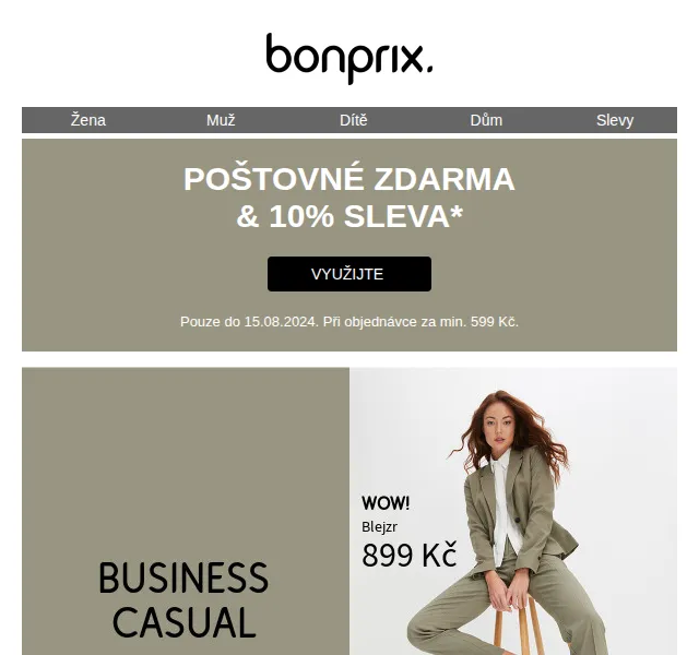 Bonprix: 10% sleva a poštovné zdarma – červenec 2026 | Nuslet.cz