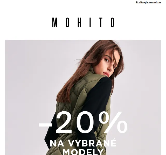 MOHITO: ULOVTE SI -20 % na vybrané produkty – červenec 2026 | Nuslet.cz