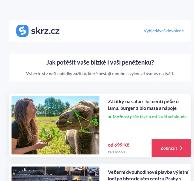 Vánoce na Skrz: dárky od 229 Kč – červen 2026 | Nuslet.cz