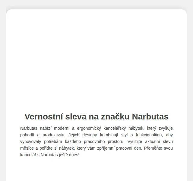 ALAX nábytek: 10% sleva na Narbutas – říjen 2026 | Nuslet.cz
