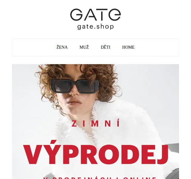 Gate.shop: Zimní výprodej až -70 % – červen 2026 | Nuslet.cz