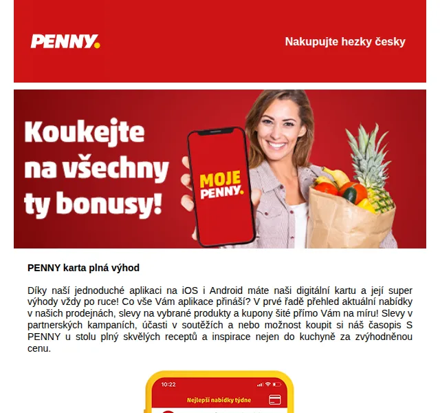Penny: Digitální PENNY karta plná výhod – červenec 2026 | Nuslet.cz