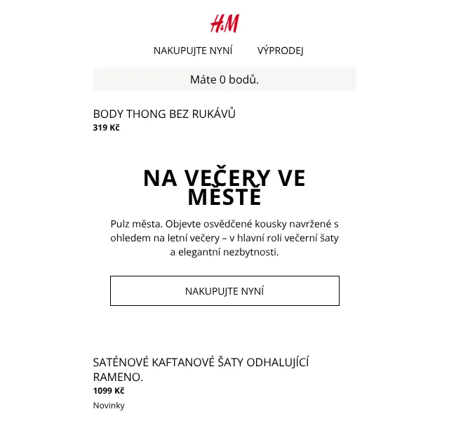 H&M Fashion: Letní večerní šaty od 319 Kč – Květen 2026