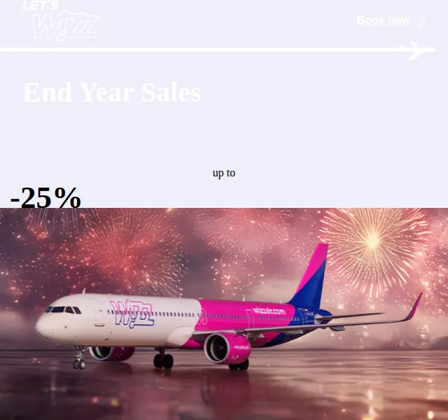 Wizz Air: Sleva až 25 % na letenky – červenec 2026 | Nuslet.cz
